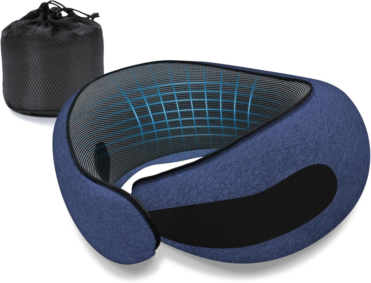 Dujuanus Almohadas de viaje para el cuello para aviones, almohada c...