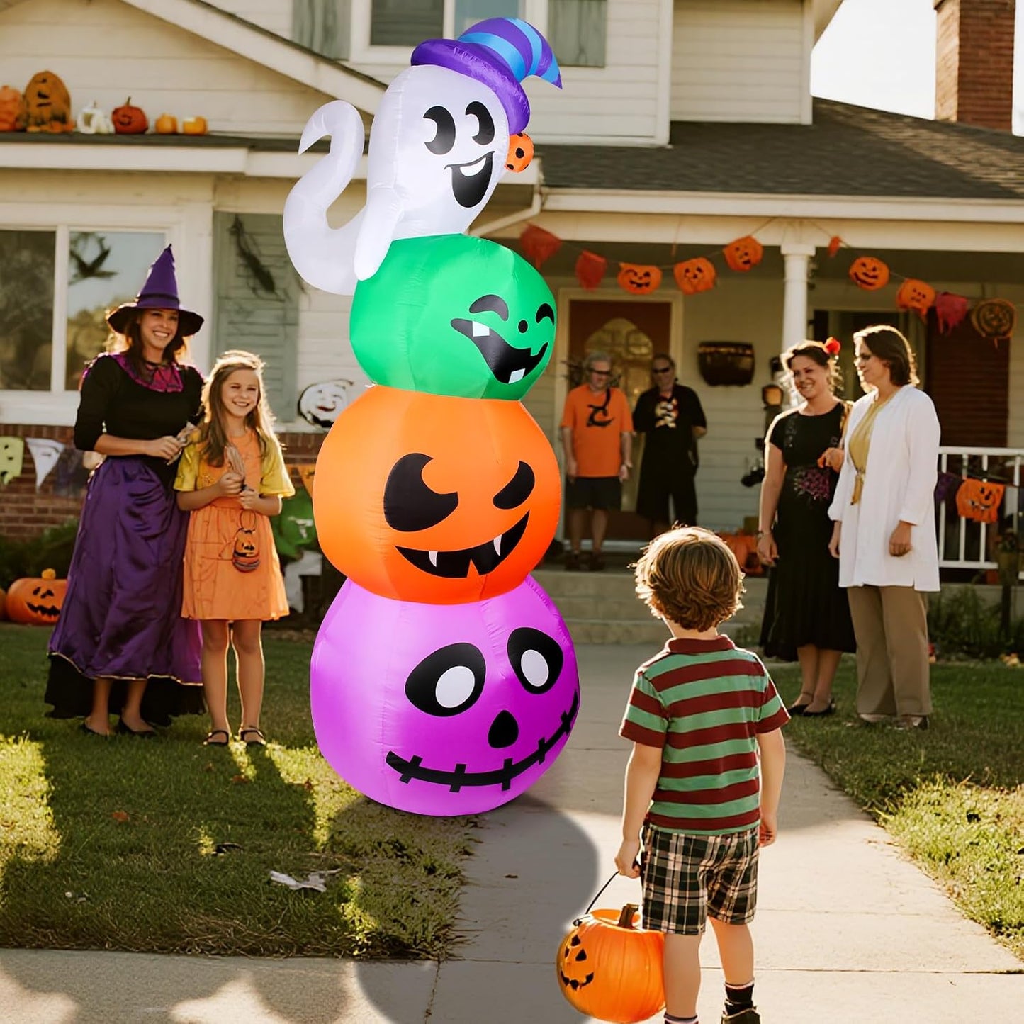 LOYO Decoraciones inflables de Halloween para exteriores, fantasmas...
