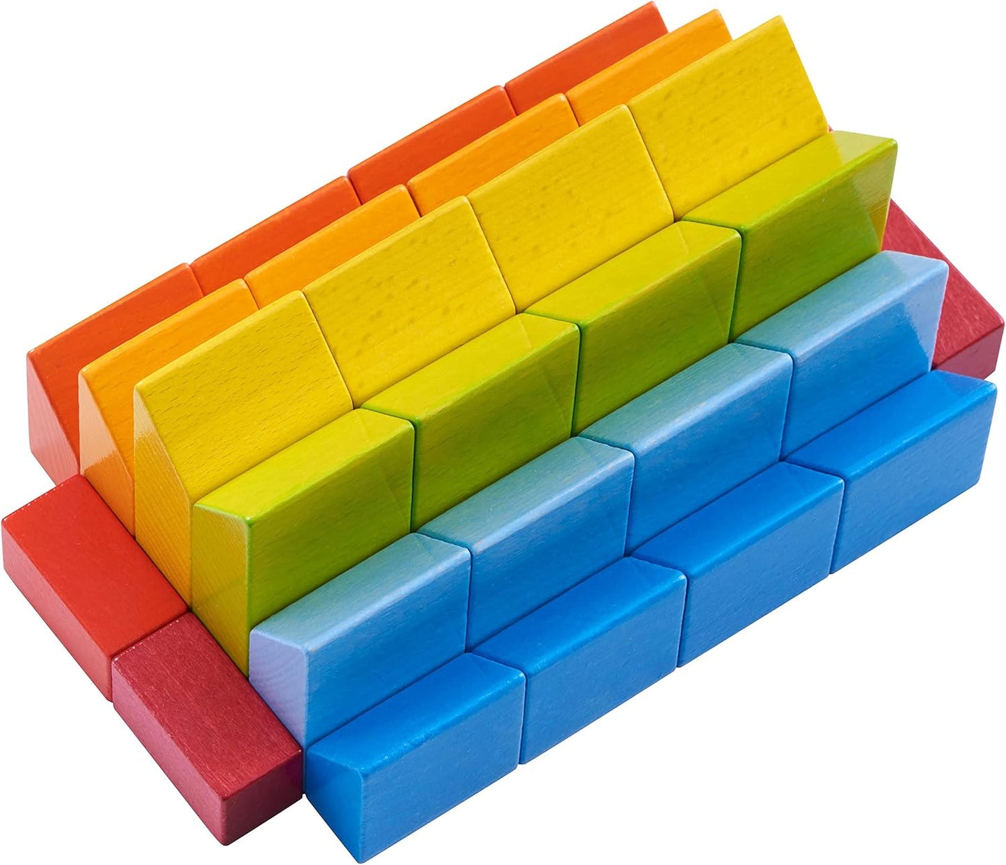 HABA Juego de arreglos 3D - Bloques de construcción de madera de pi...