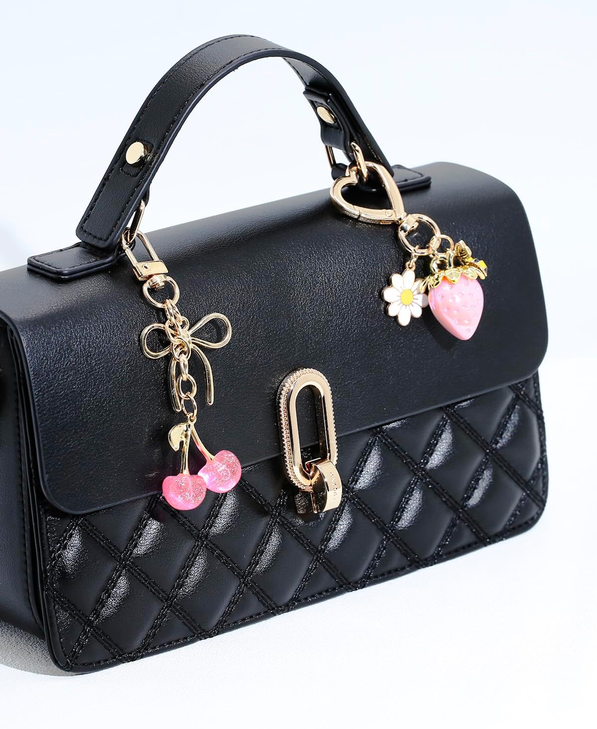 4 dijes para bolsos, bonitos accesorios para bolso y llavero de cer...