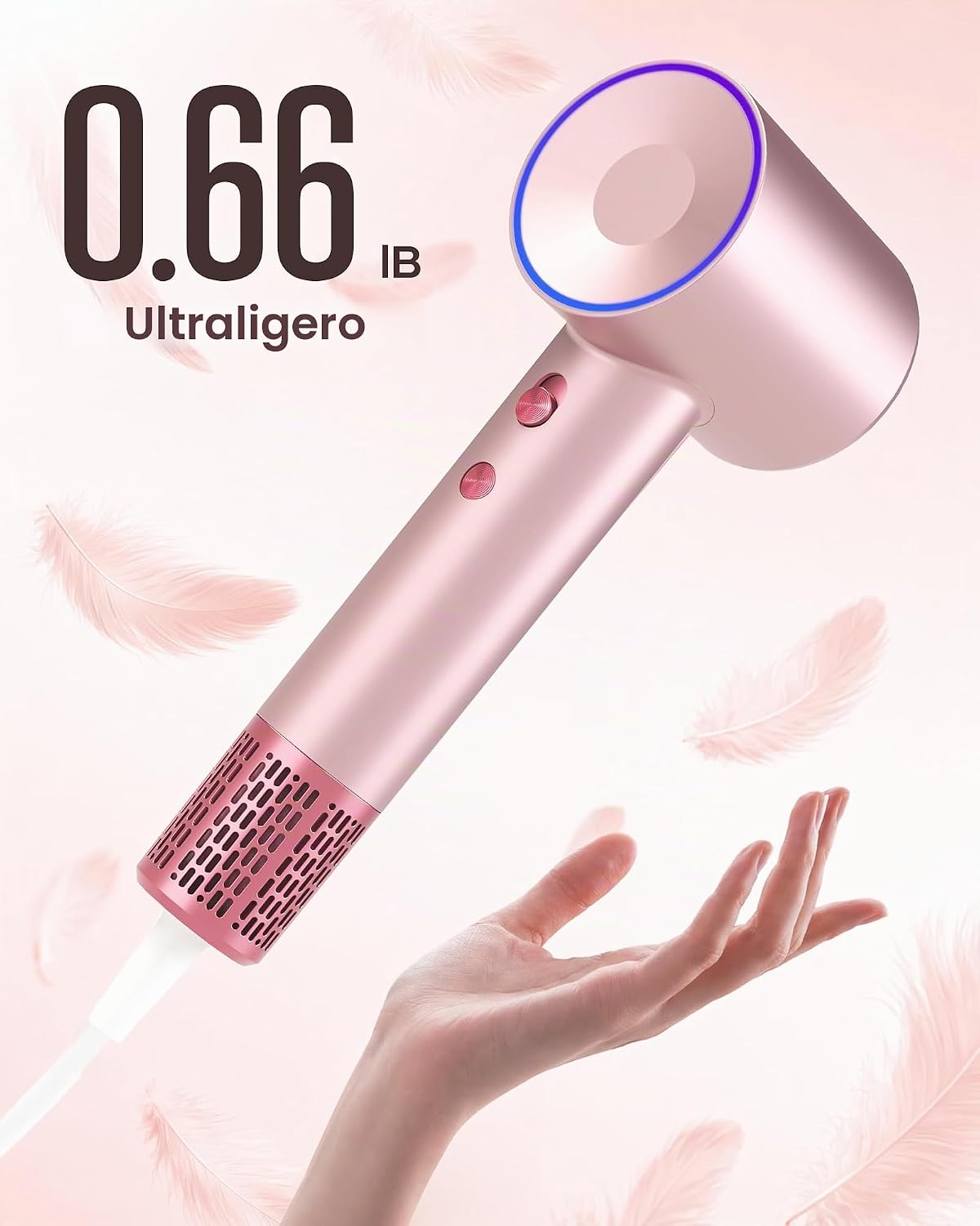 Secador de pelo, secador iónico de alta velocidad con aceite esenci...