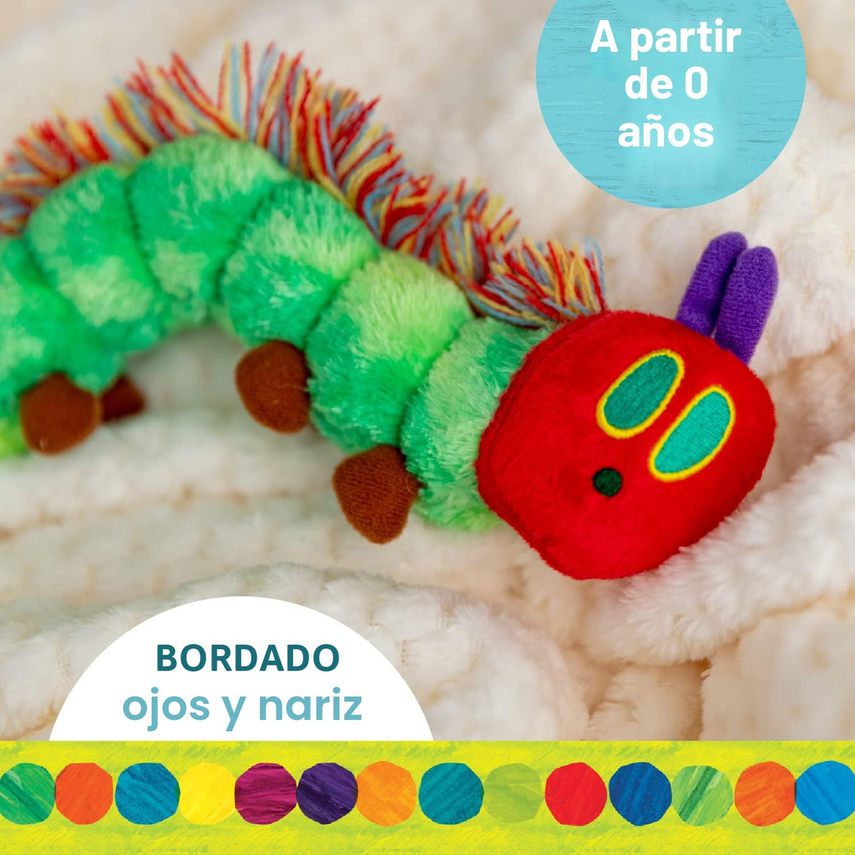 KIDS PREFERRED Mundo de Eric Carle, Muñeco de Oruga Muy Hambrienta...