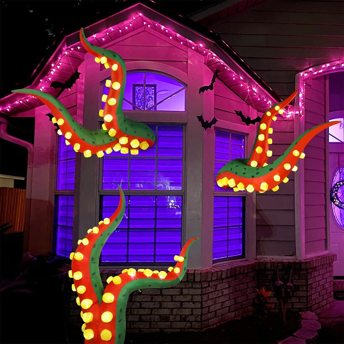 Juegoal Decoraciones de Halloween de 5.6 pies de alto, tentáculo in...