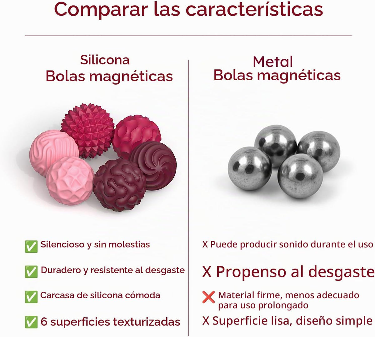 FNASKLEI Juguetes sensoriales para adultos con bolas magnéticas \u2...