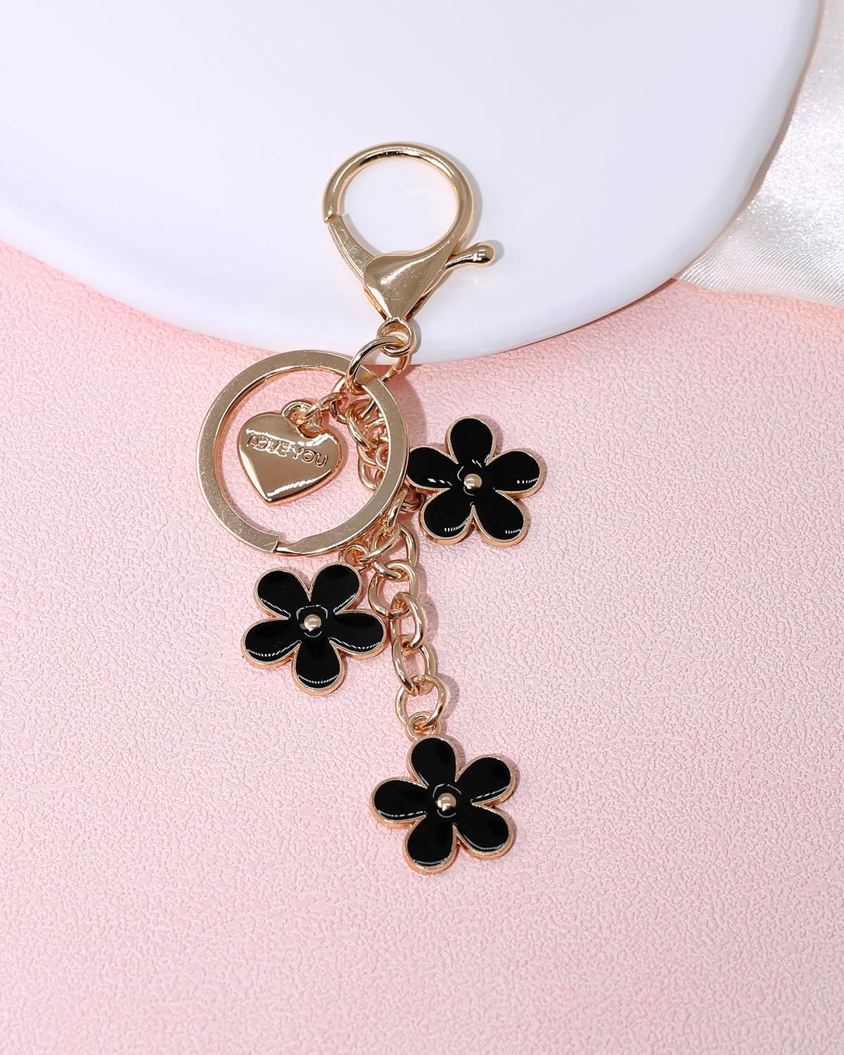 4 dijes para bolsos, bonitos accesorios para bolso y llavero de cer...