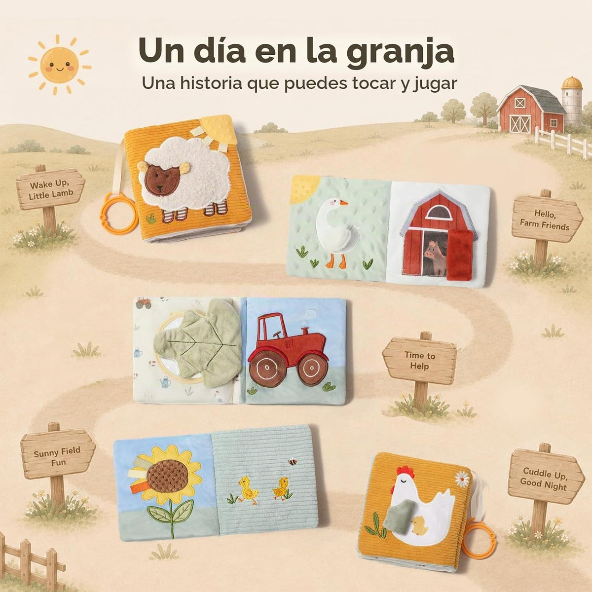 let's make Libros para bebés, juguetes para tocar y sentir, lib...