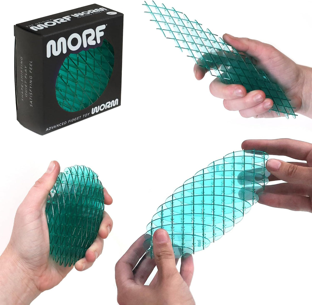 Morf Juguete Gusano Fidget - Juguete Sensorial 3D Flexible Slug Fig...