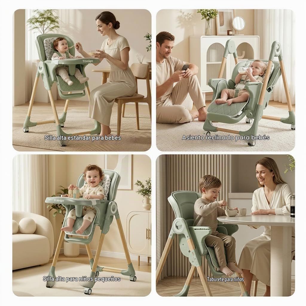 Trimigo - Sillas altas para bebés y niños pequeños de 0 a 3 pulgada...