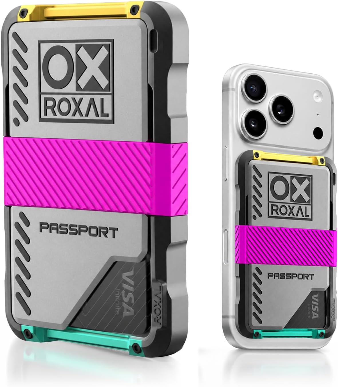 Roxal Cartera para tarjetas compatible con Passport Magsafe, Prime,...