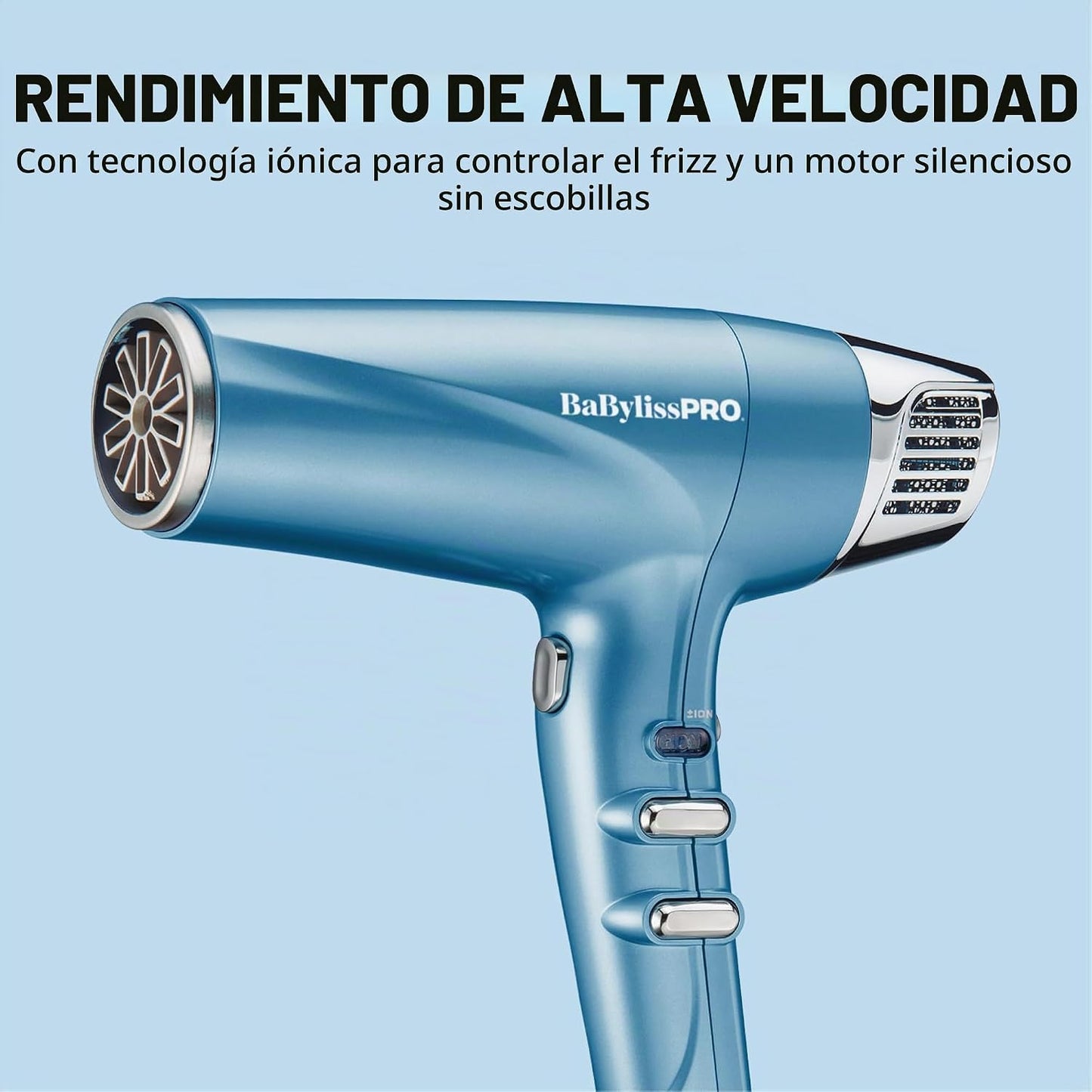 Secador de pelo BabylissPRO Nano Titanium, secador profesional de 1...