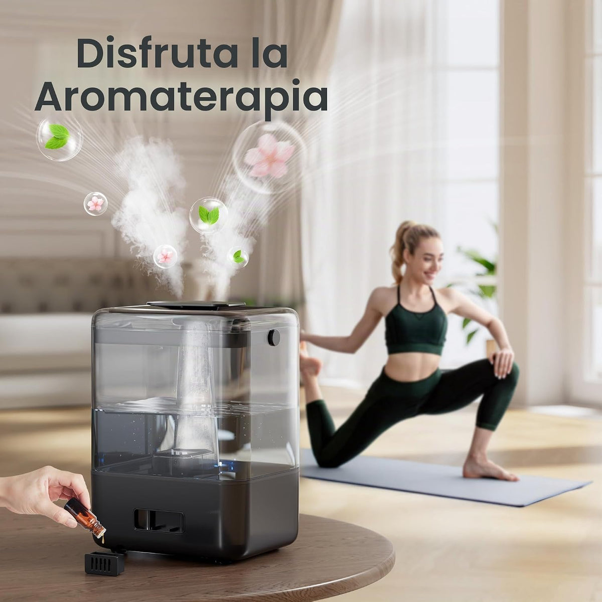 CHIVALZ Humidificadores para dormitorio habitación grande, humidifi...