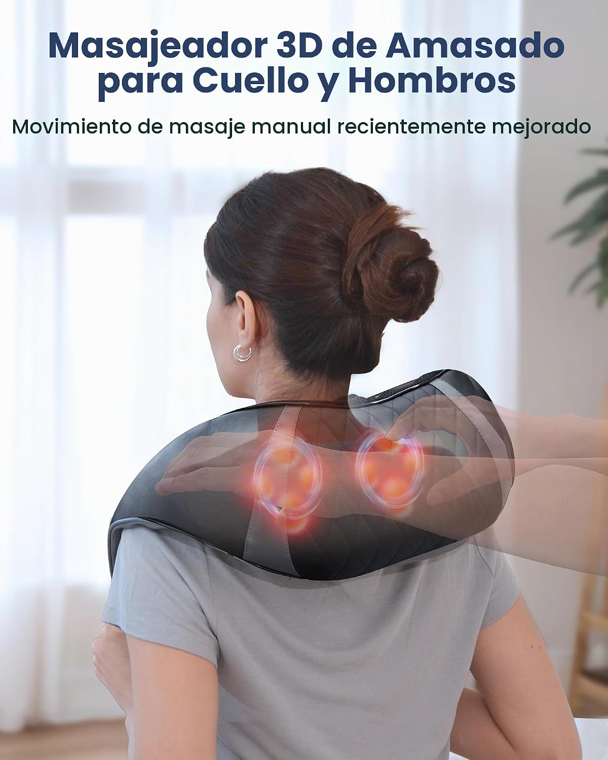 COMFIER Masajeador inalámbrico de cuello y hombros 2026 con calor |...