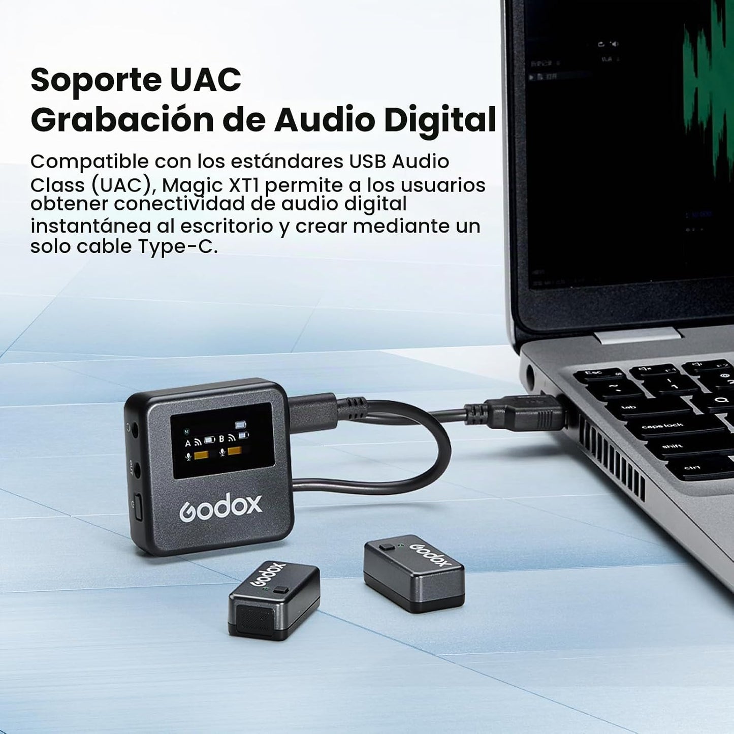 GODOX Magic XT1 - Sistema de micrófono inalámbrico Lavalier | Audio...
