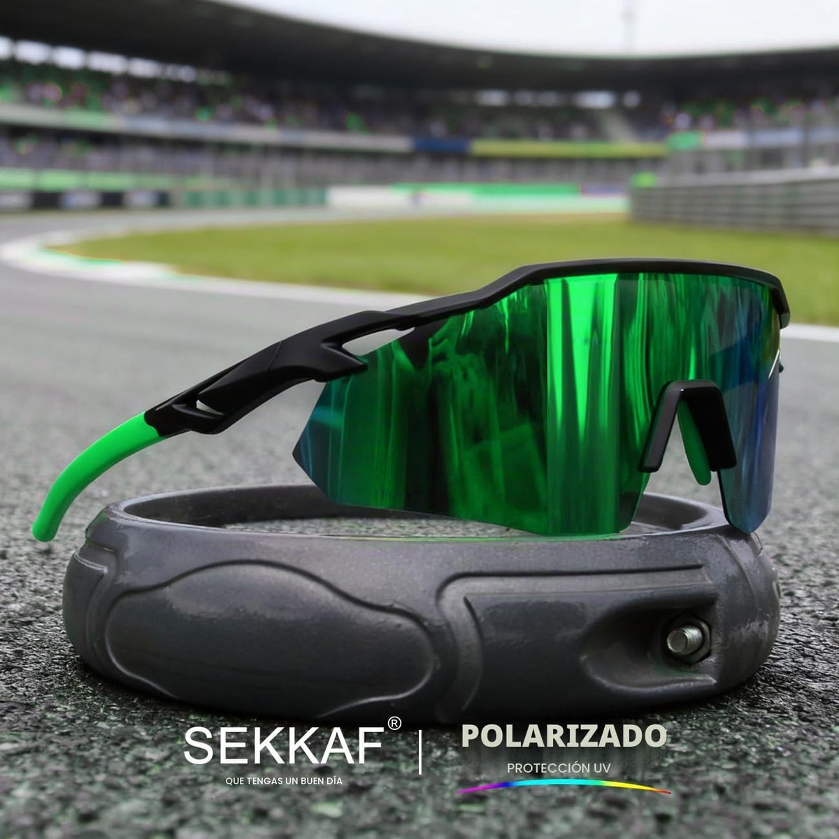 SEKKAF Gafas de sol deportivas polarizadas para hombres y mujeres,...