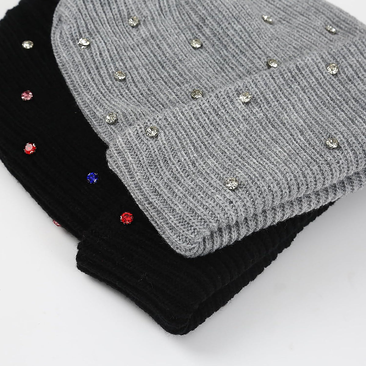 Julpsk Gorro de lujo brillante con diamantes de imitación para el i...