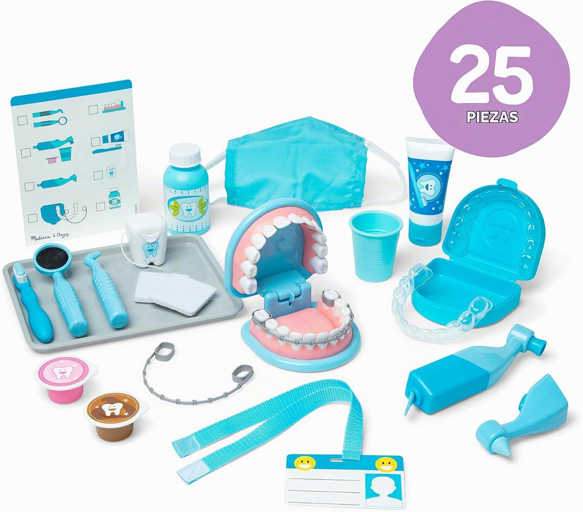 Melissa &amp; Doug - Juego de dentista Super Smile con conjunto de...