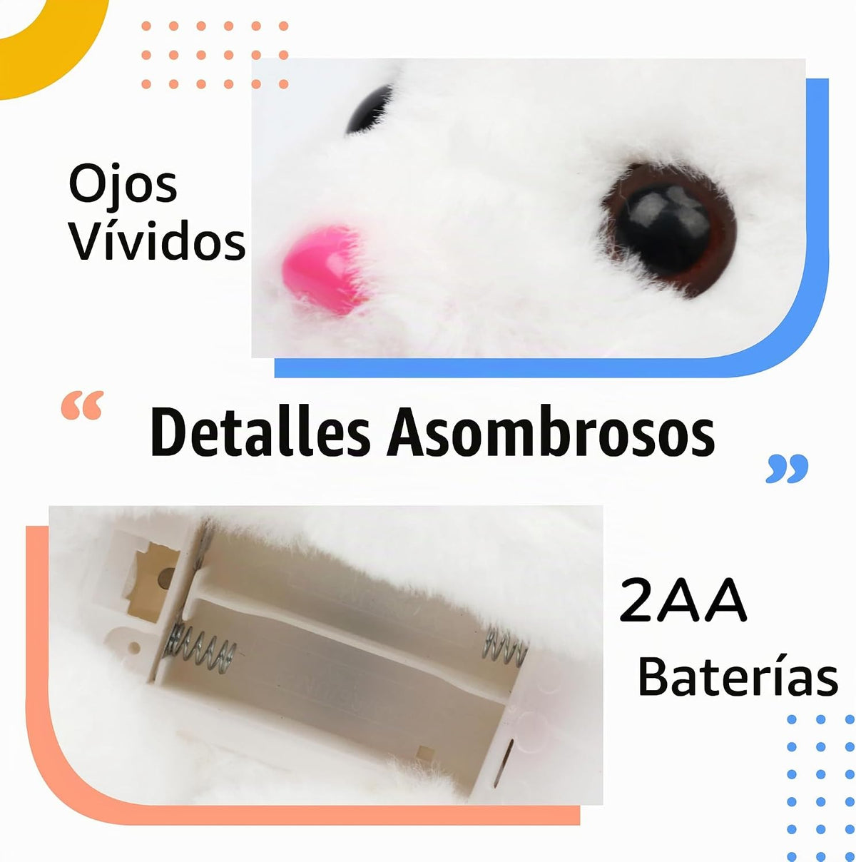 Hopearl Hopping Chubby Rabbit - Juguete de Mascota Electrónica Inte...