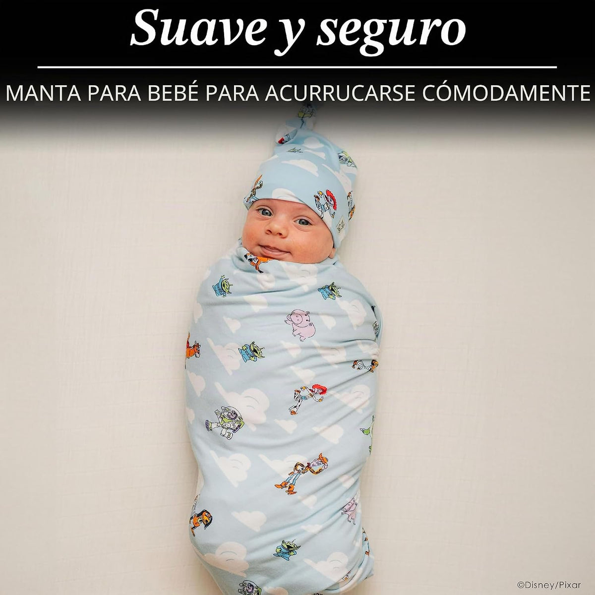 Milk Snob Disney Pixar Manta de Arrullo para Bebé Niño\/Niña, Suave...