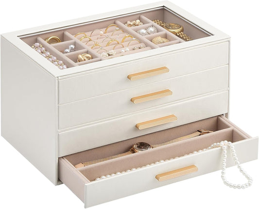 Caja Organizadora de Joyas Lolalet, Organizadores de Joyas de 4 Cap...