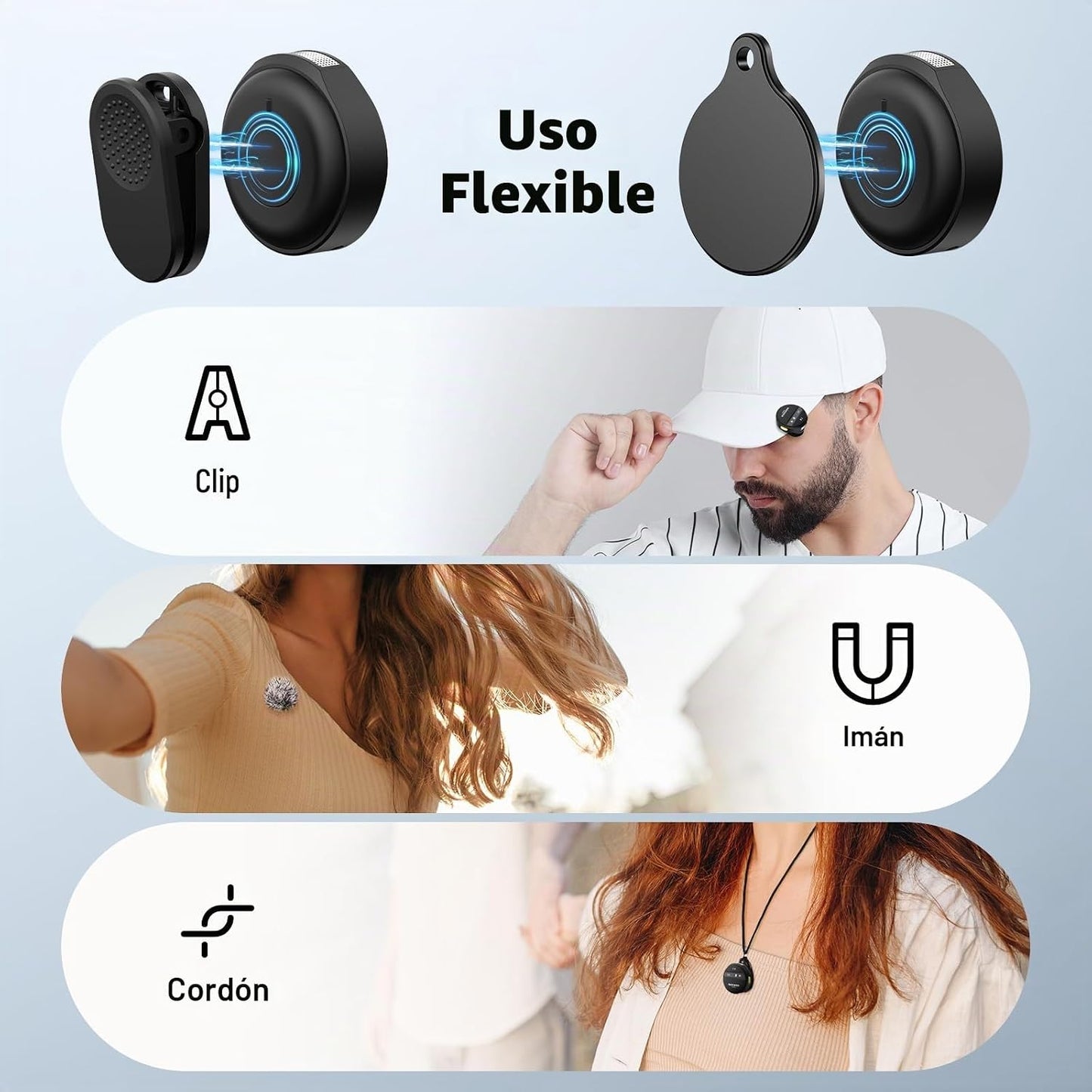 NEEWER Sistema de Micrófono Lavalier Inalámbrico Compatible con iPh...