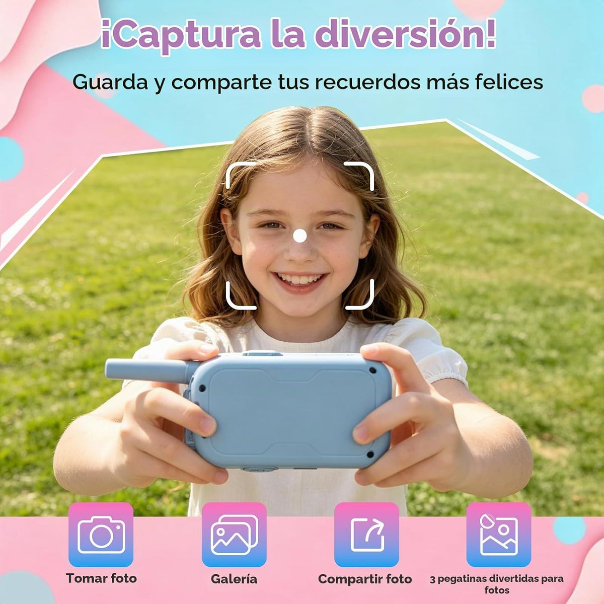 Walkie Talkies para niños con videollamada y cámara, Walkie Talkies...