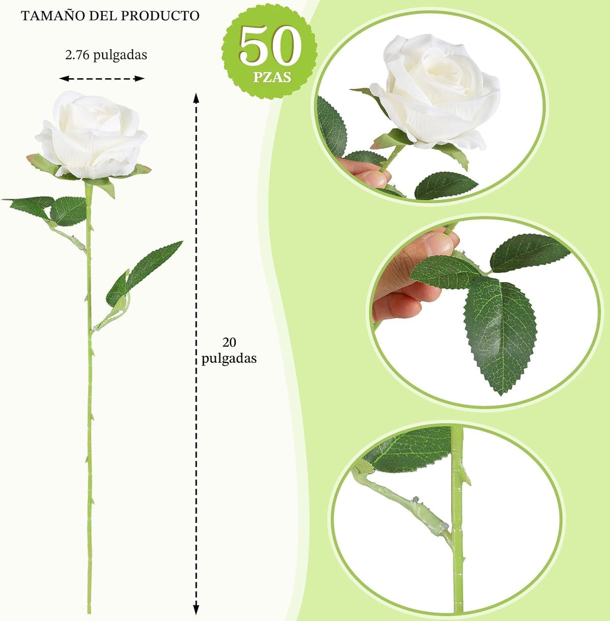 Hananona Rosas artificiales a granel, rosas de seda de terciopelo f...