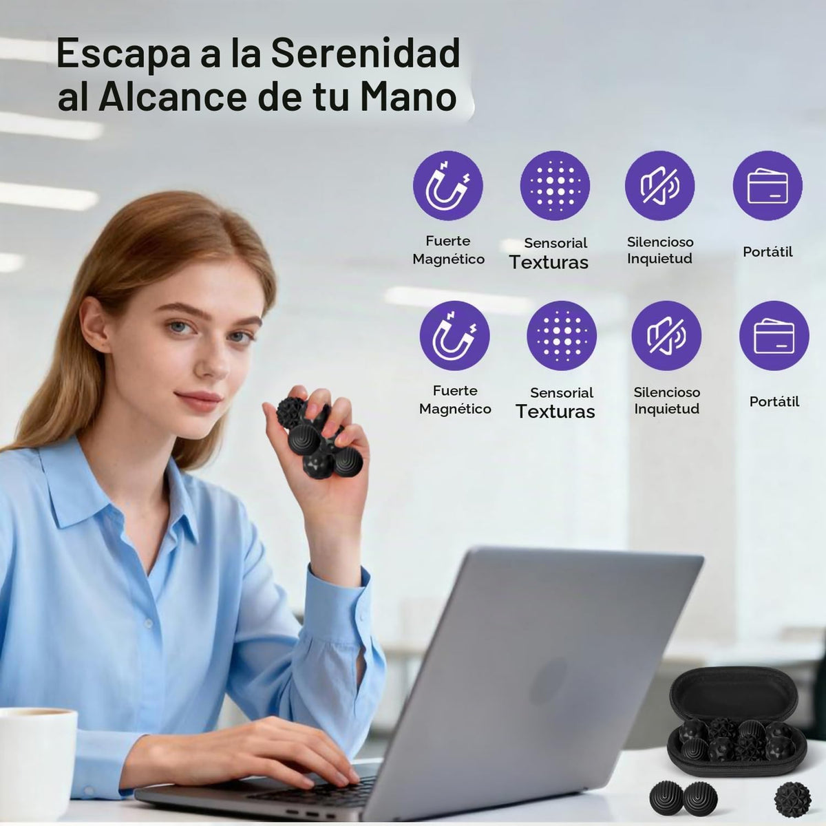 Pelotas magnéticas para adultos y adolescentes, juguetes silencioso...