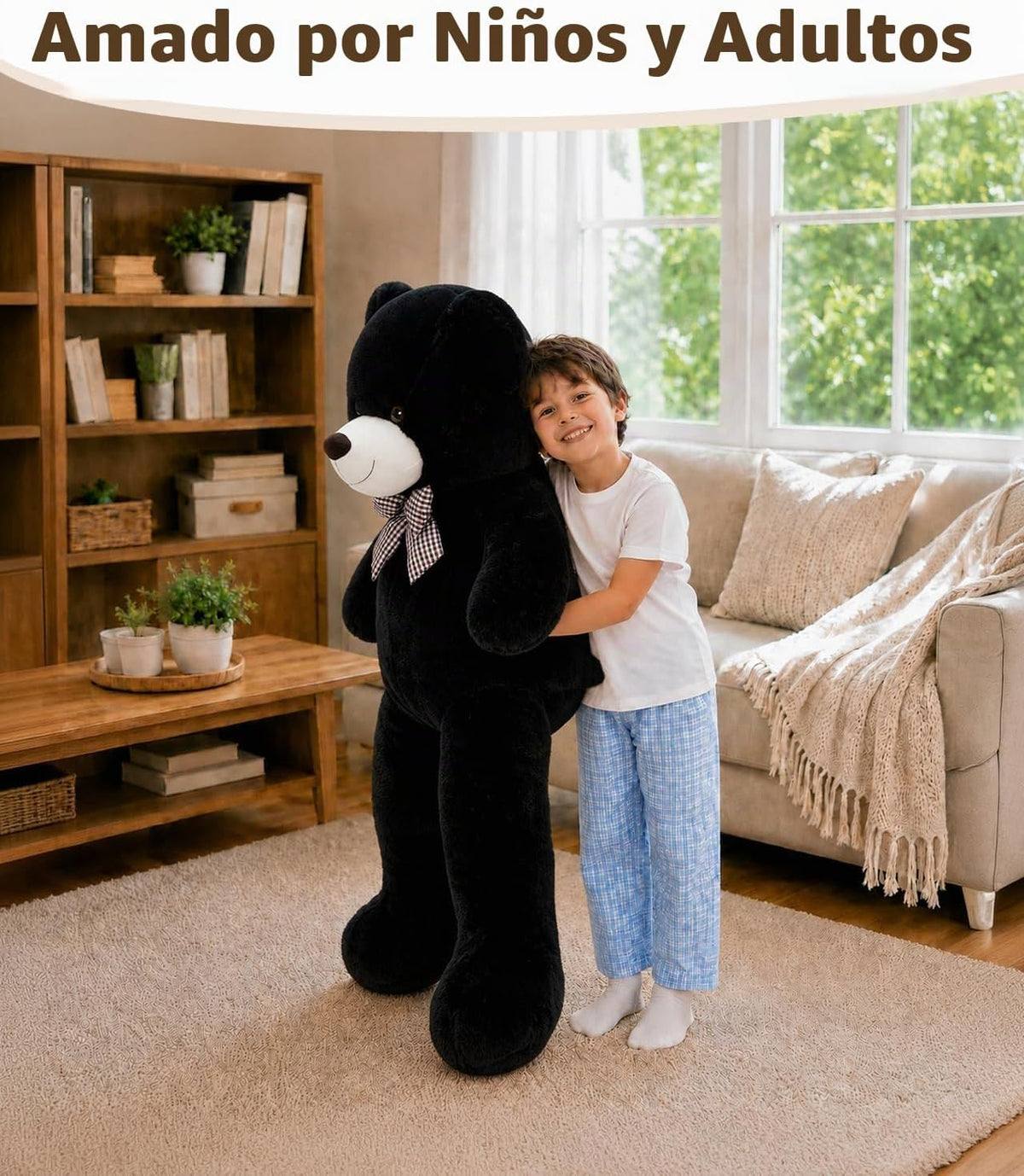 MaoGoLan Oso de peluche gigante de 47 pulgadas, regalo de felpa sua...