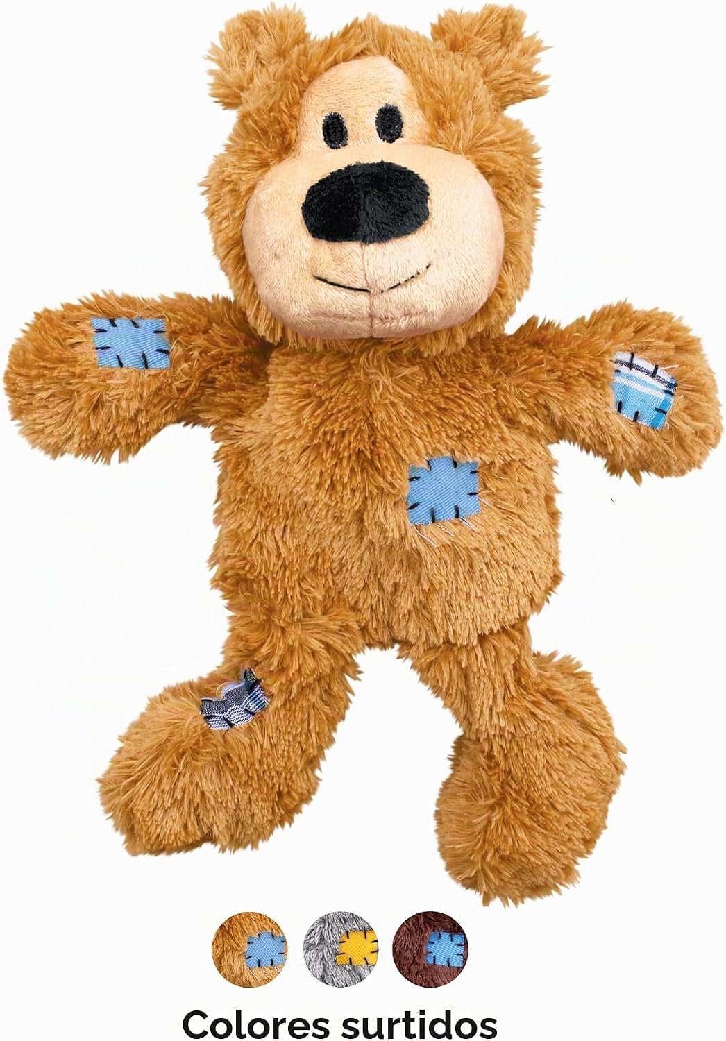 KONG Wild Knots Bears - Juguetes duraderos para perros con cuerdas...