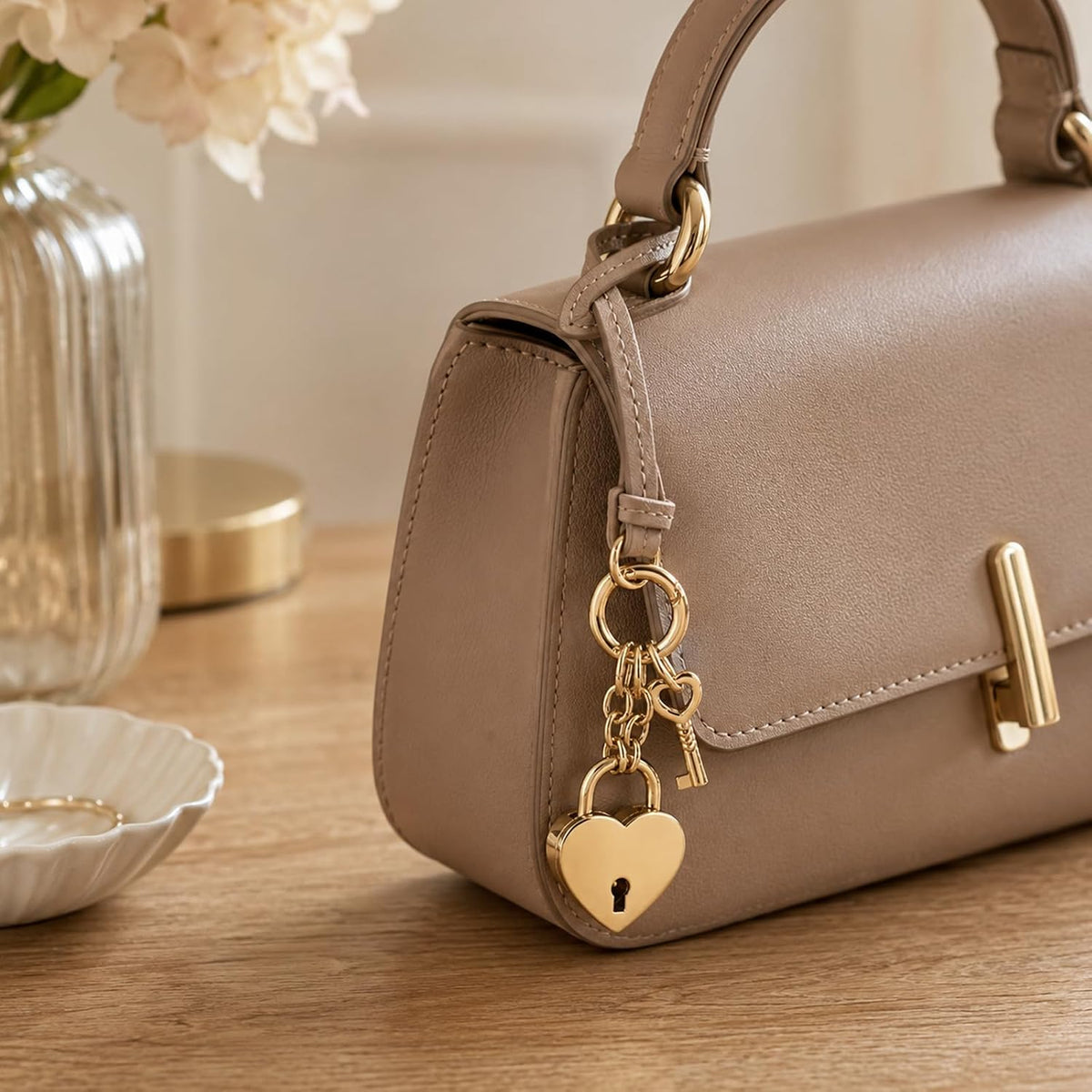 Tucnoeu Colgantes para bolso de candado de corazón - Accesorios de...