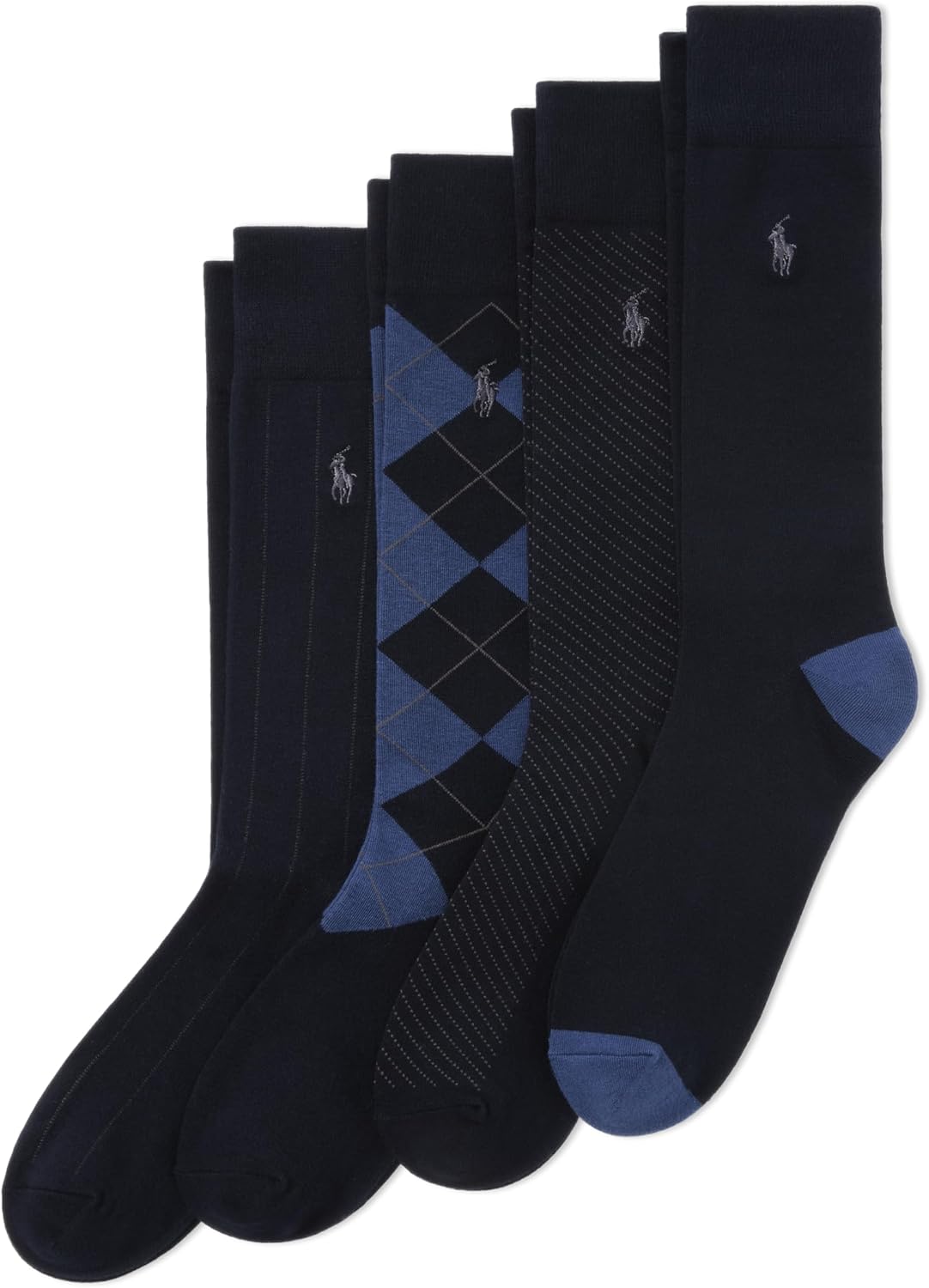 POLO RALPH LAUREN Calcetines de vestir con patrones surtidos para h...