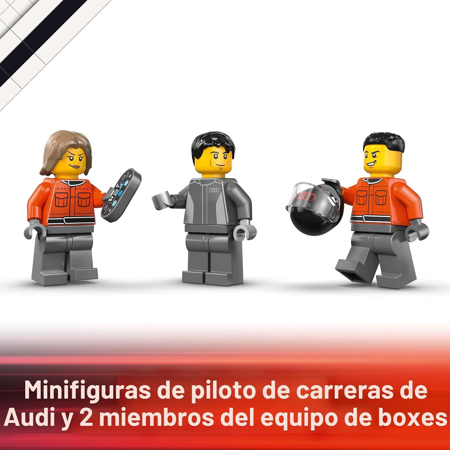 Camión de exhibición LEGO City F1 con coche de carreras Audi F1 - J...