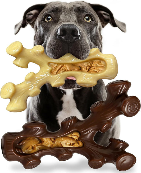 SIHRMIU Paquete de 2 juguetes masticables para perros para masticad...