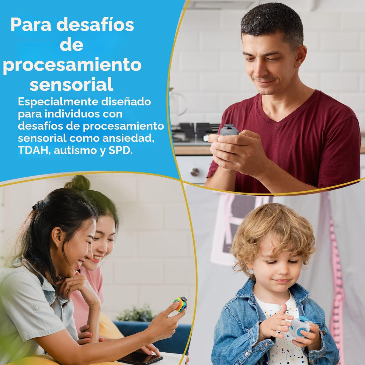 PILPOC theFube - Cubo para aliviar el estrés para niños y adultos (...