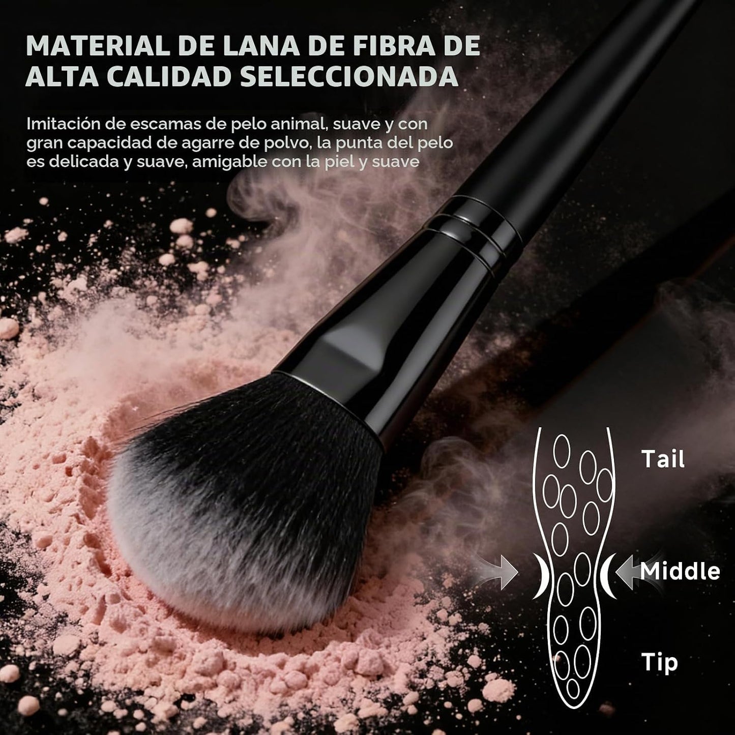 CLRDZN Juego de brochas de maquillaje, 62 brochas de maquillaje pro...