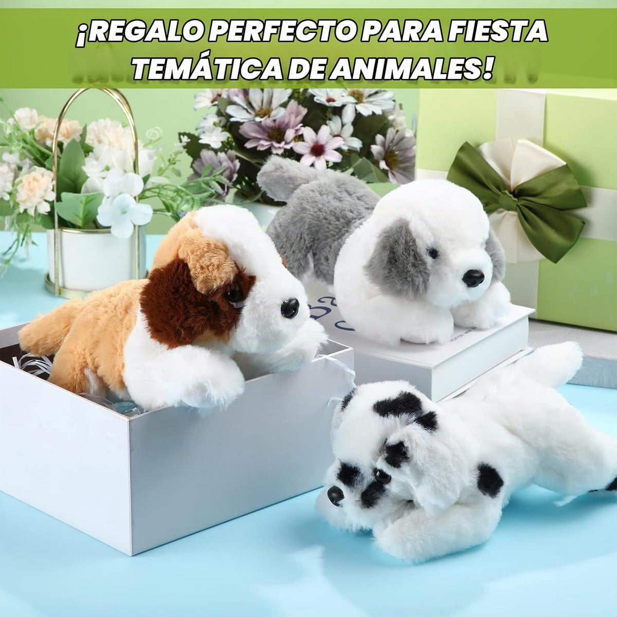 Skylety - 3 piezas de peluche para perro, San Bernardo, pastor, per...