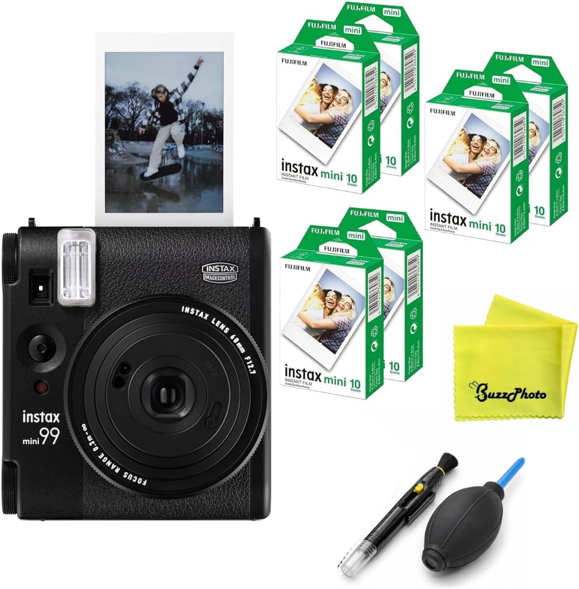 Fujifilm Instax Mini 99 Cámara de película instantánea (paquete con...