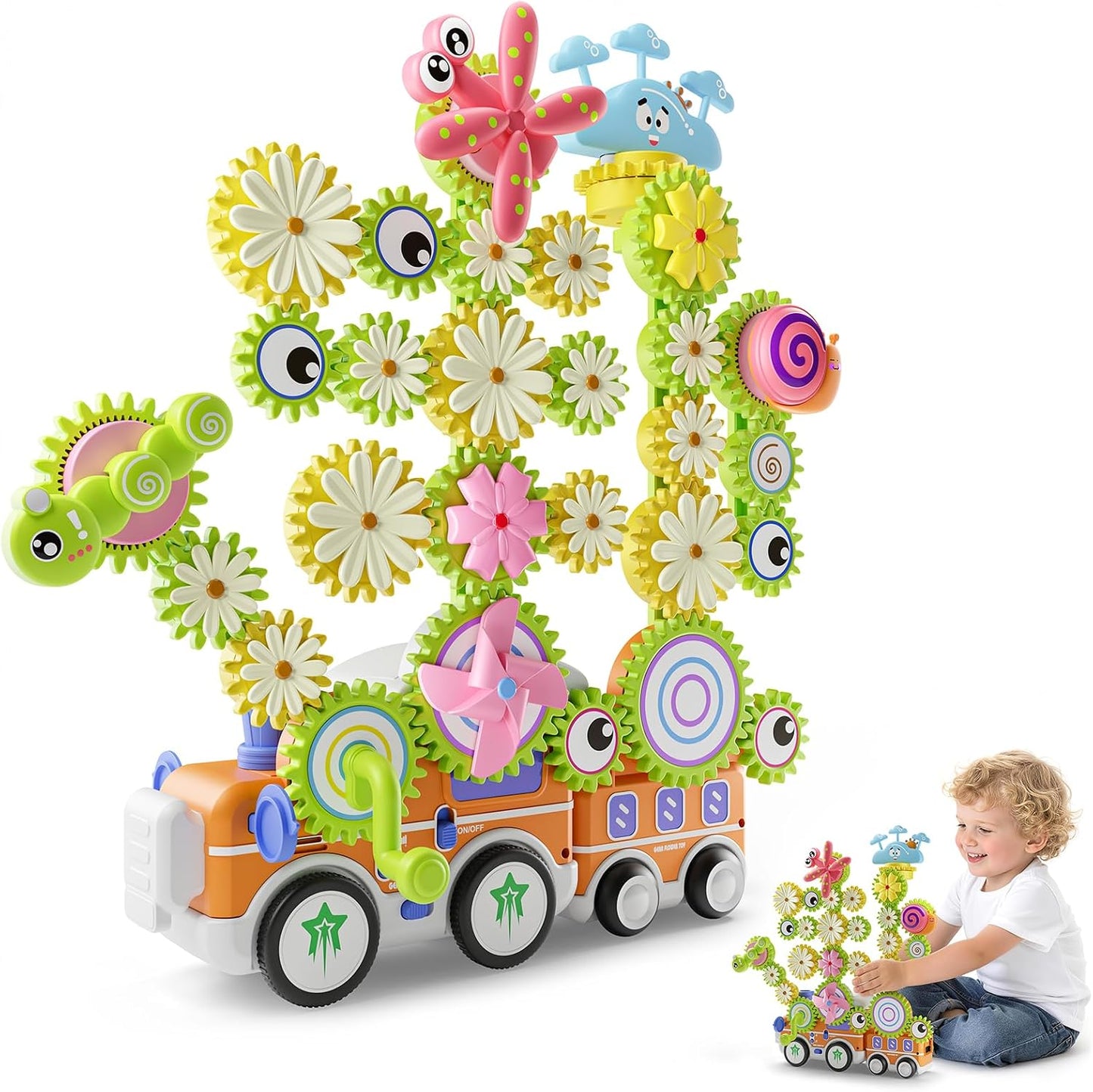 Juguetes de construcción de engranajes para niños a partir de 3 año...