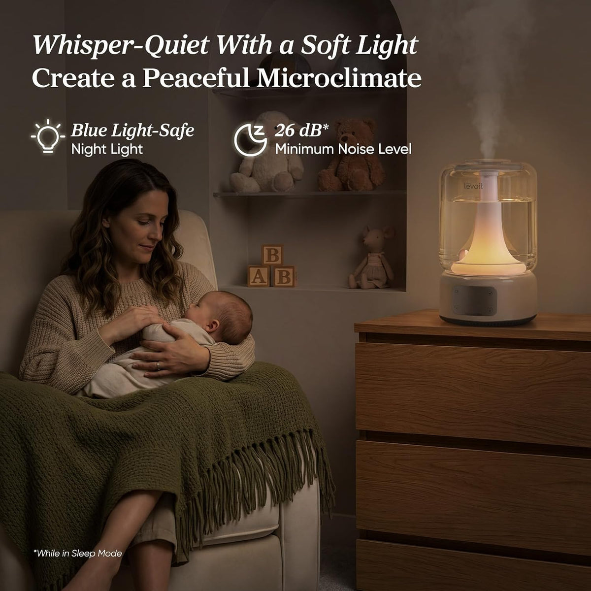 Levoit Humidificadores para dormitorio, habitación grande, tanque d...