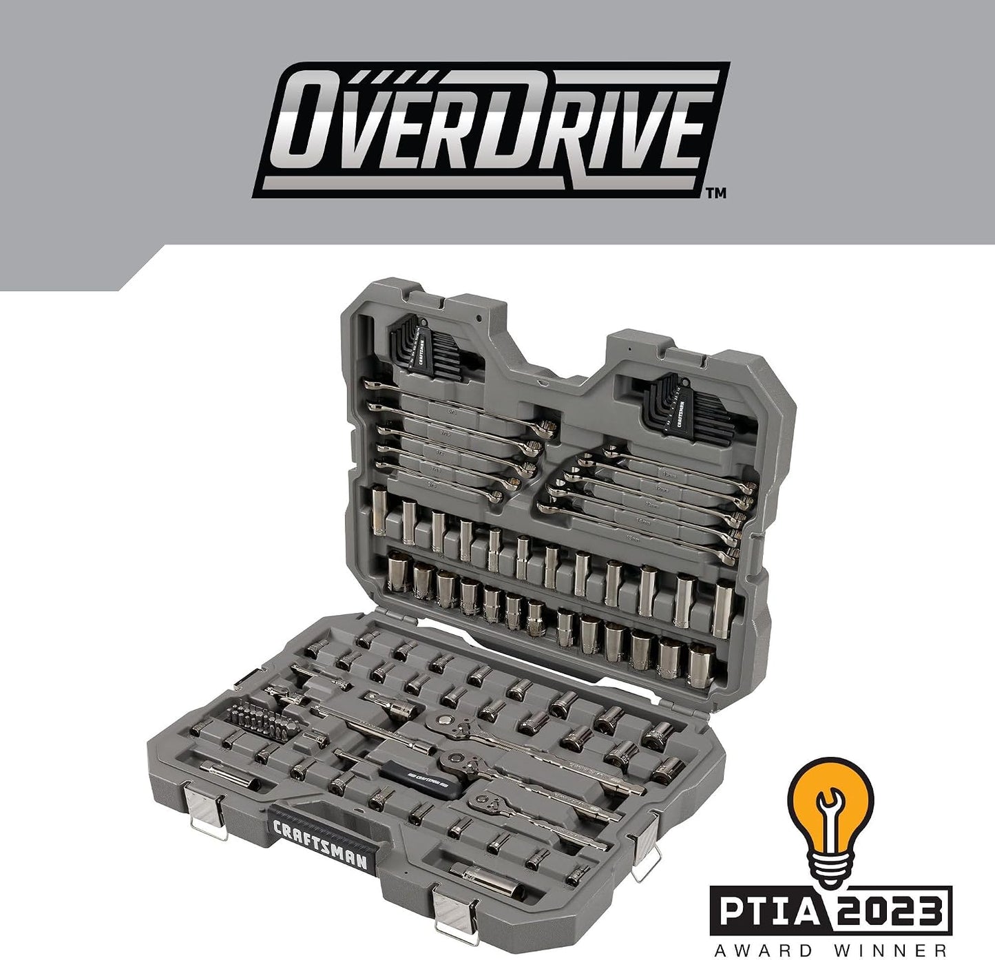 CRAFTSMAN OVERDRIVE - Juego de herramientas mecánicas de 121 piezas...
