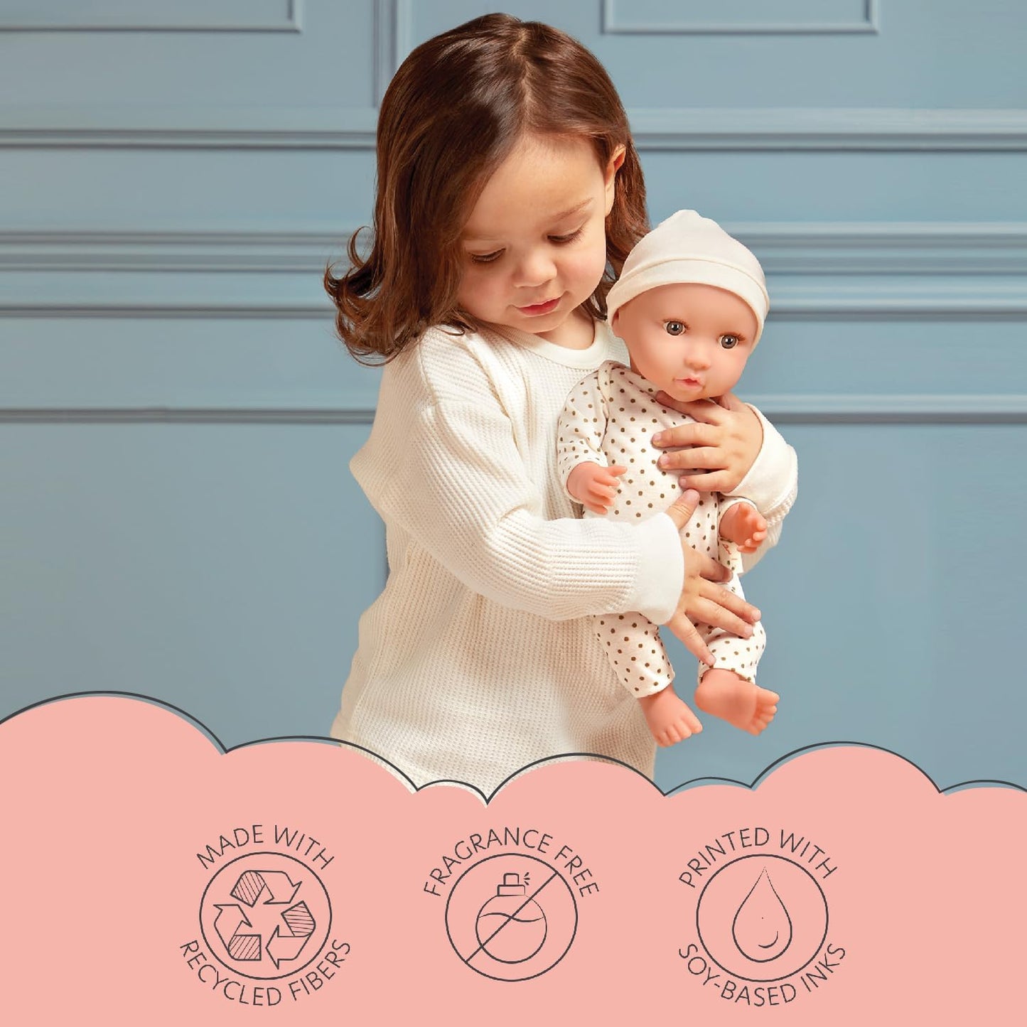 LullaBaby Juego de guardería de muñecas de bebé con muñeca de 14 pu...