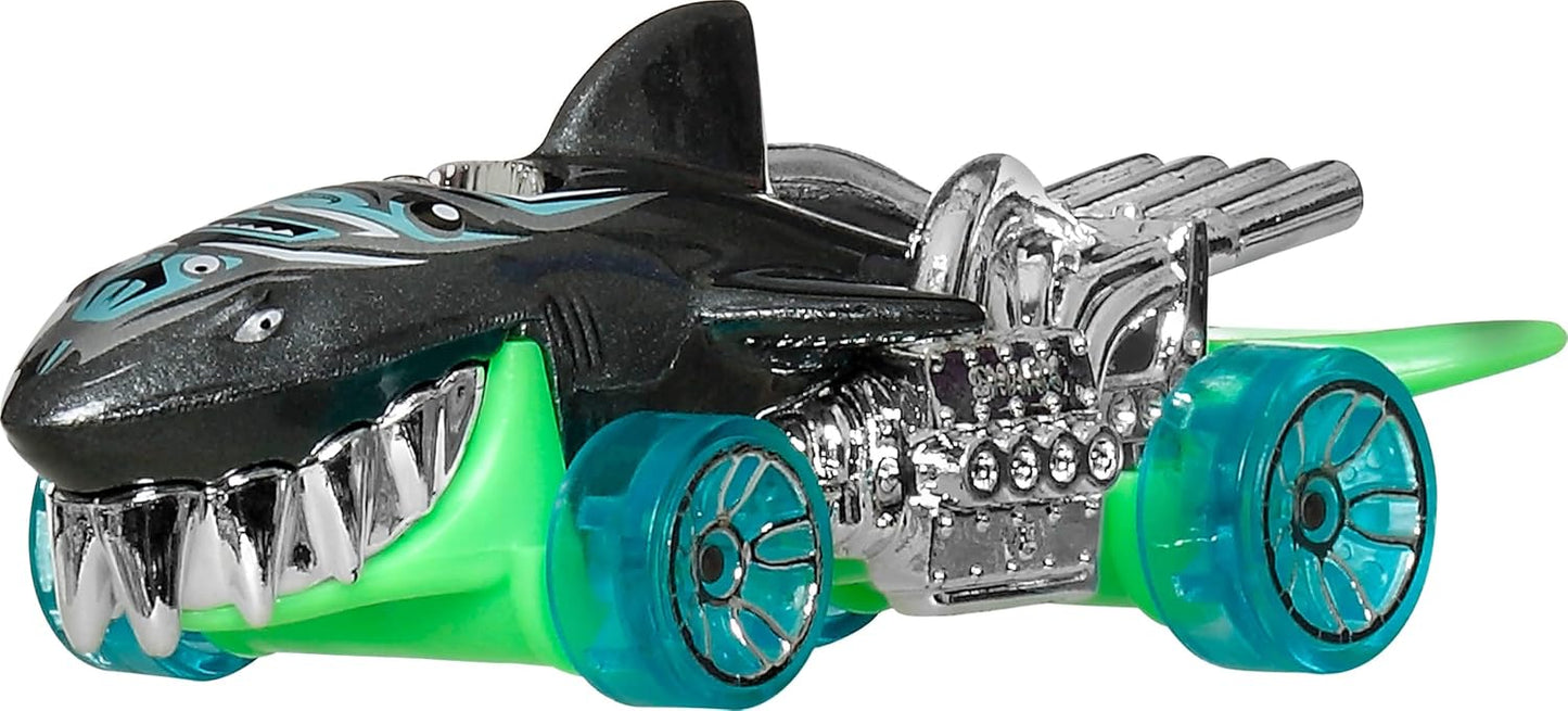 Hot Wheels Autos de juguete y camiones monstruo, Tiburones vs. Dino...