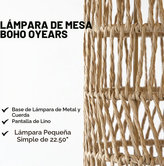 OYEARS - Juego de 2 lámparas de mesa boho de 22.5" para sala de...