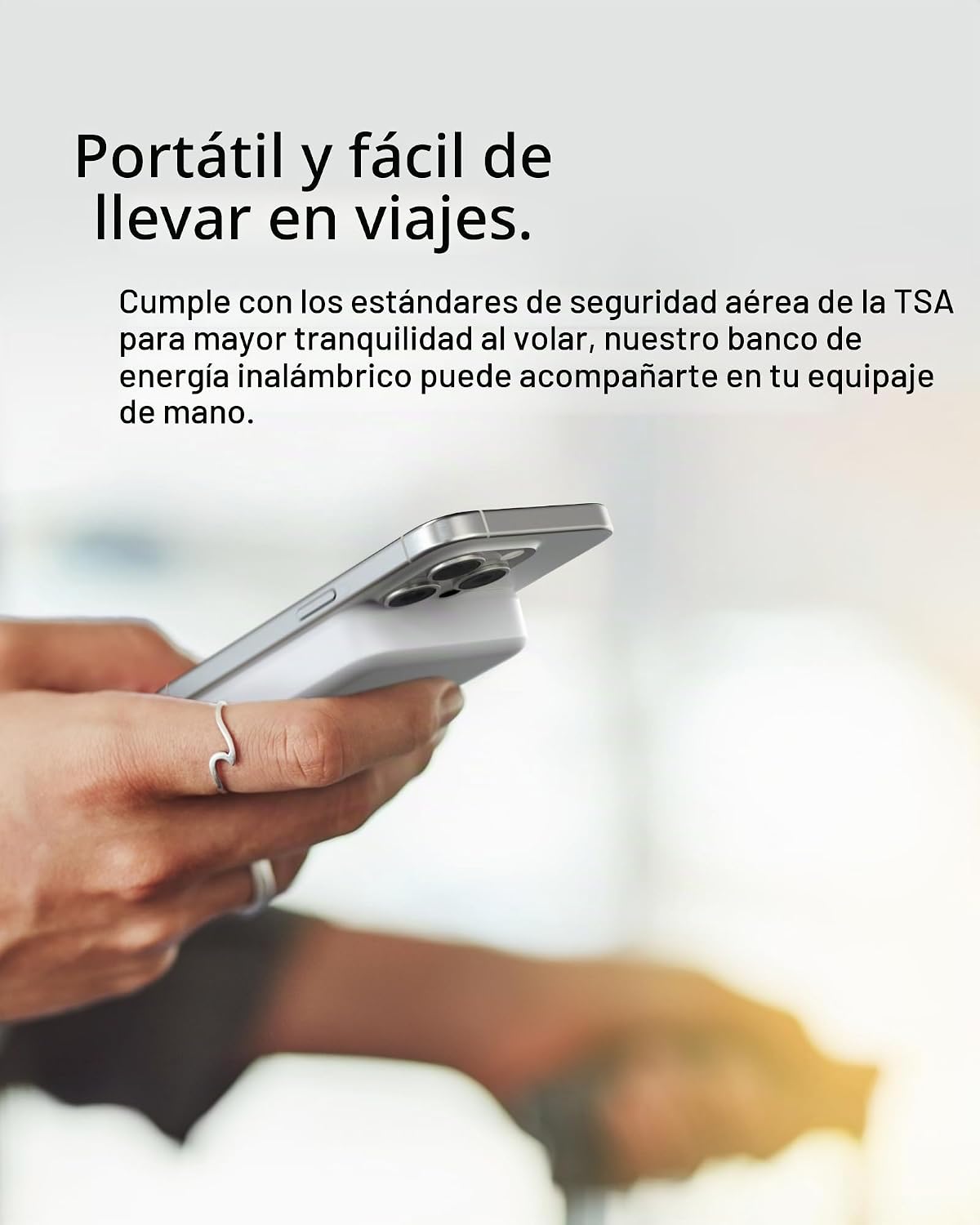 Belkin Cargador portátil, banco de energía inalámbrico de 15 W 8000...