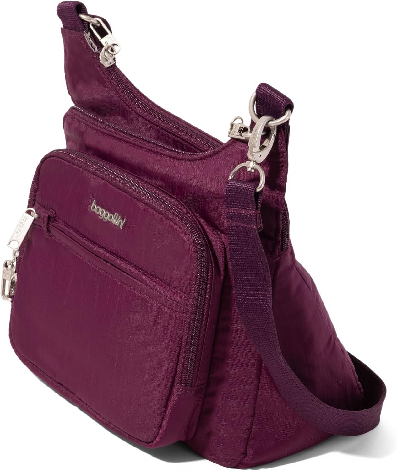 Baggallini Securtex Bandolera cruzada antirrobo 11\u201Dw X 8.5\u20...