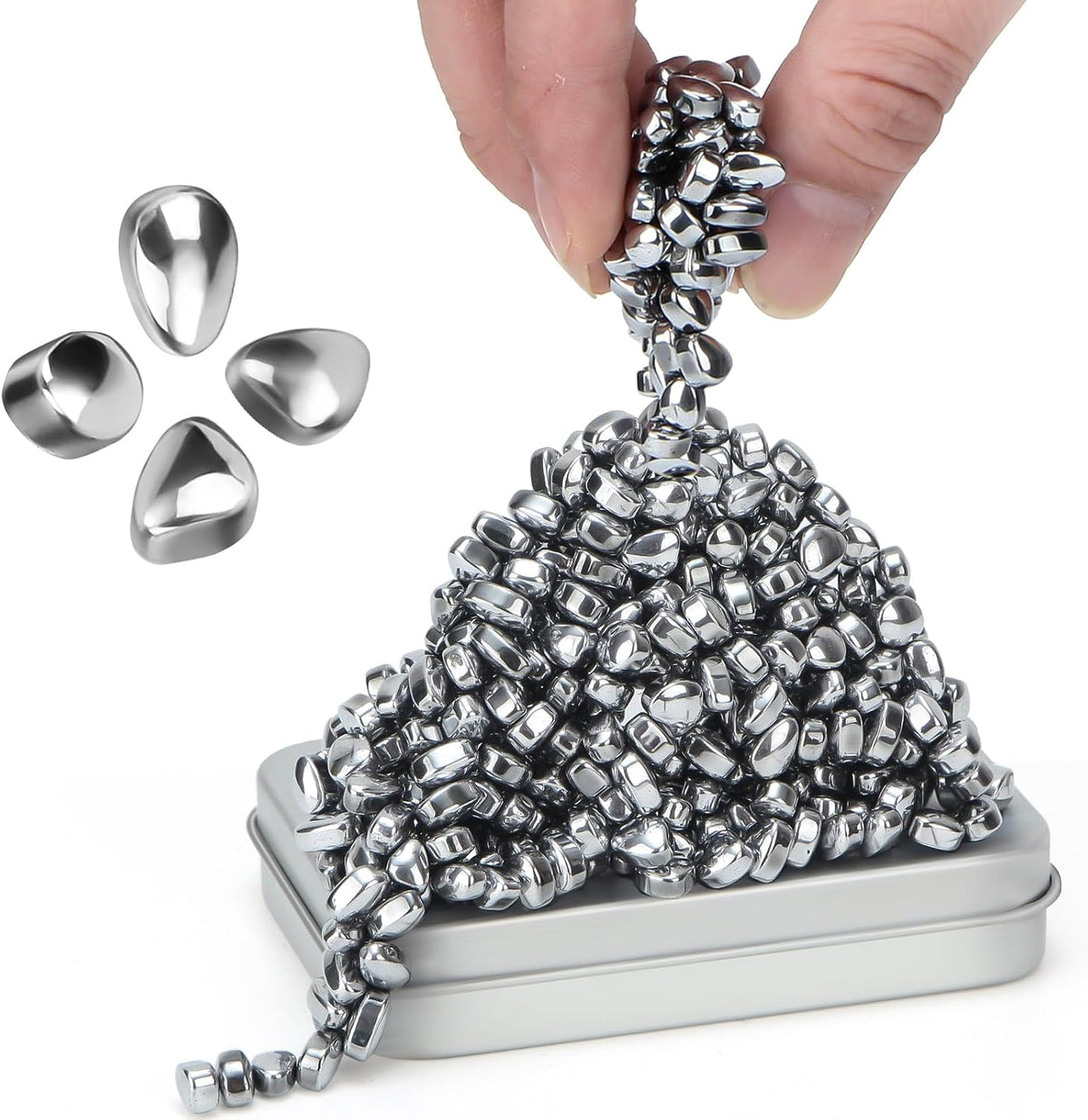 DYRDM Masilla de ferrita 300+ plata, accesorio de escritorio para a...