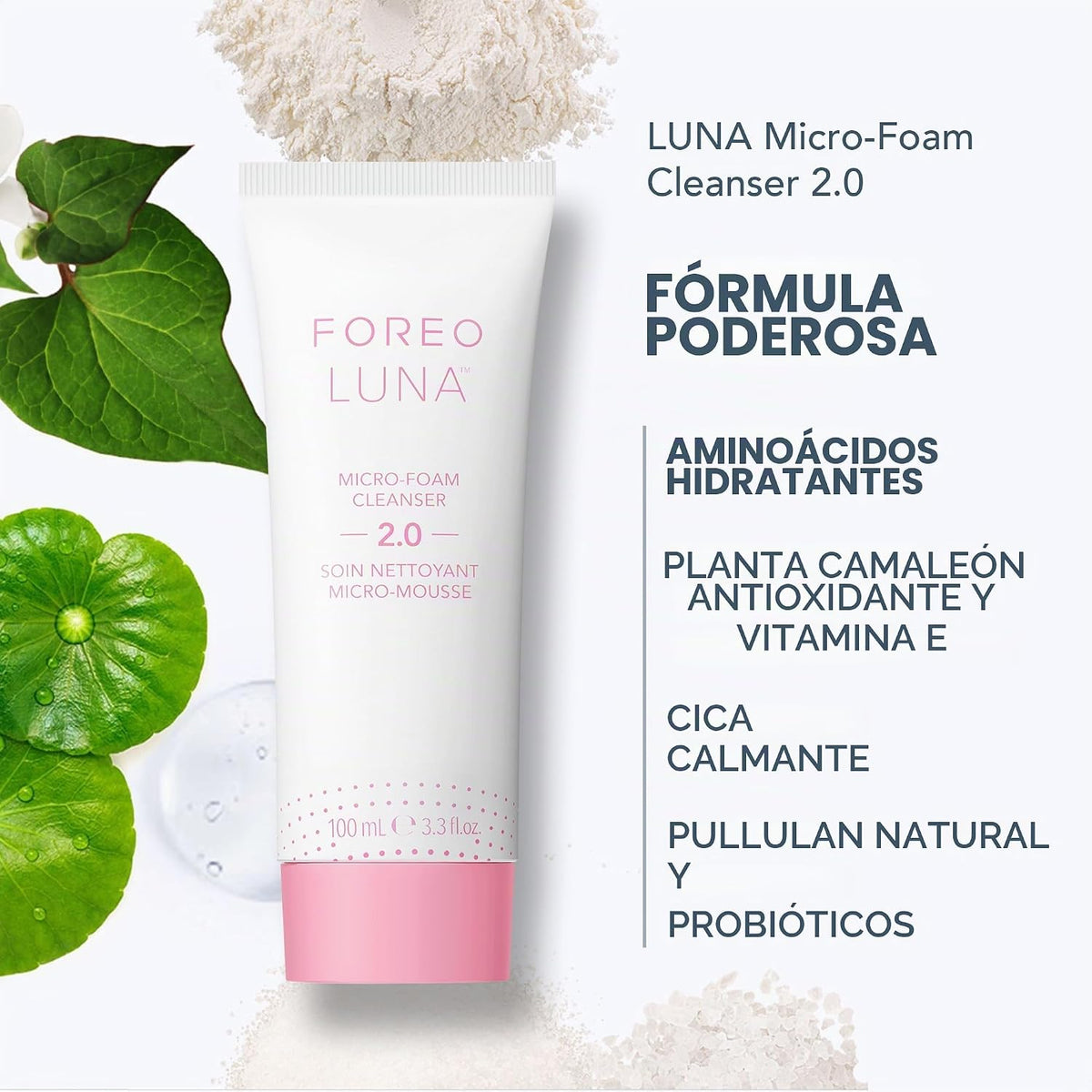 FOREO Luna 4 Piel Equilibrada + Limpiador de Microespuma 2.0 + Báls...