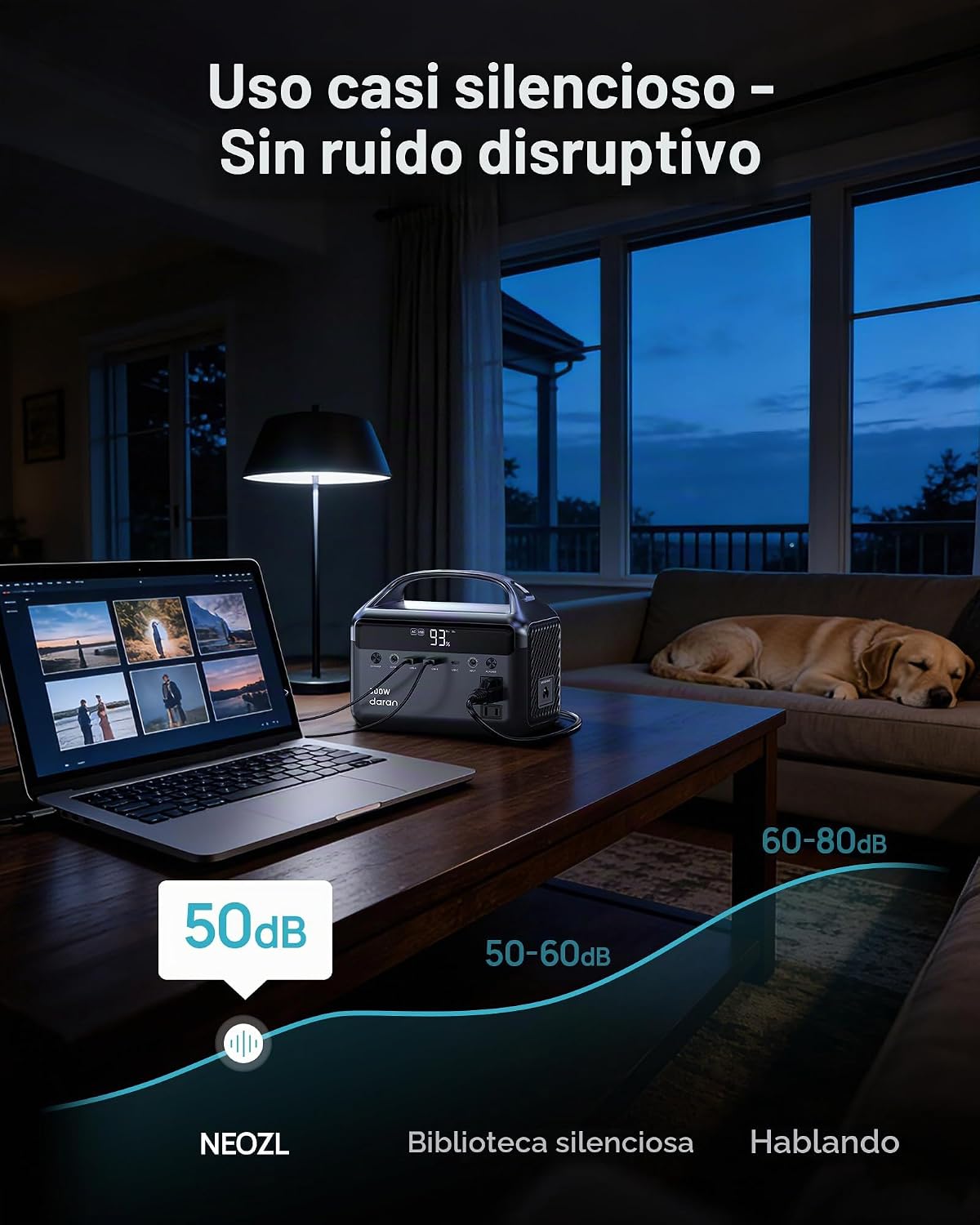 Estación de energía portátil de 192 Wh(60,000 mAh) con bolsa, 300 W...