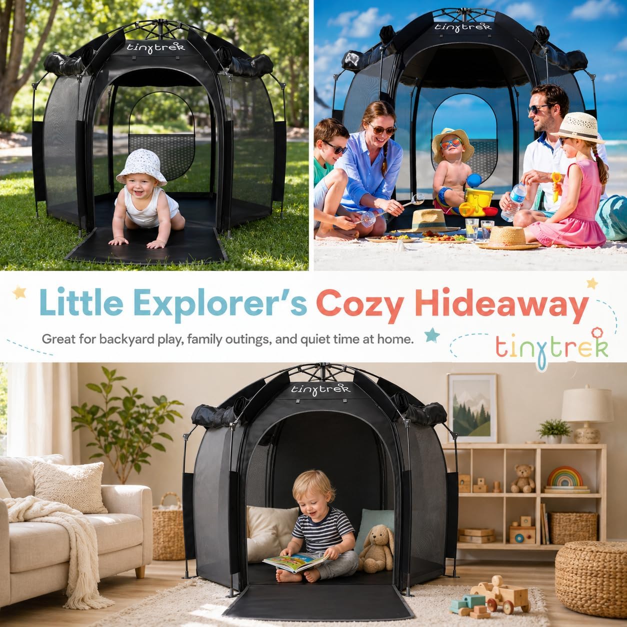 TinyTrek - Tienda de campaña para niños para diversión en interiore...