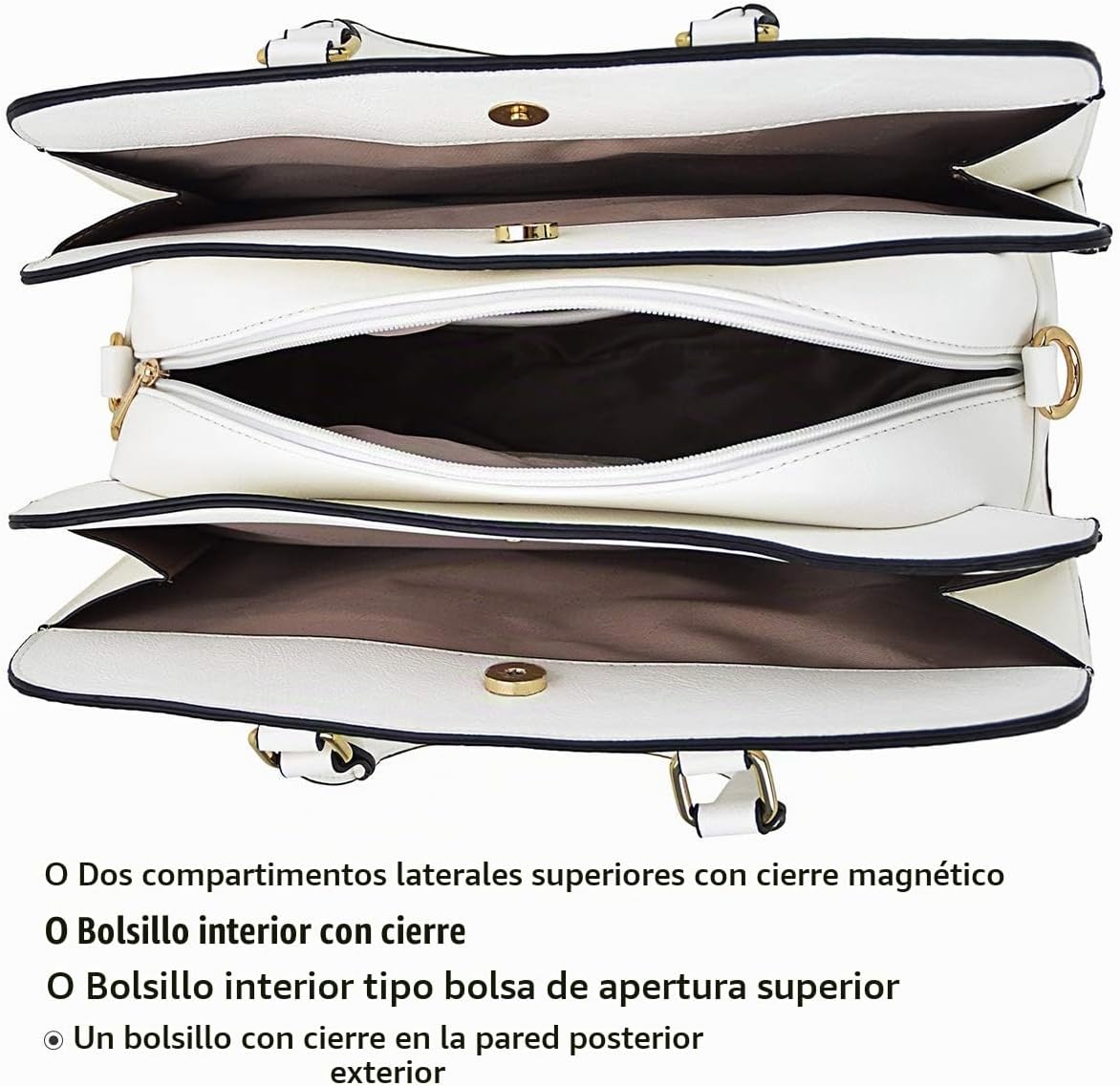 Dasein - Juego de bolso y monedero para mujer, set de 2 piezas con...